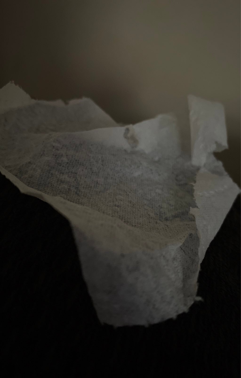A peice of tissue