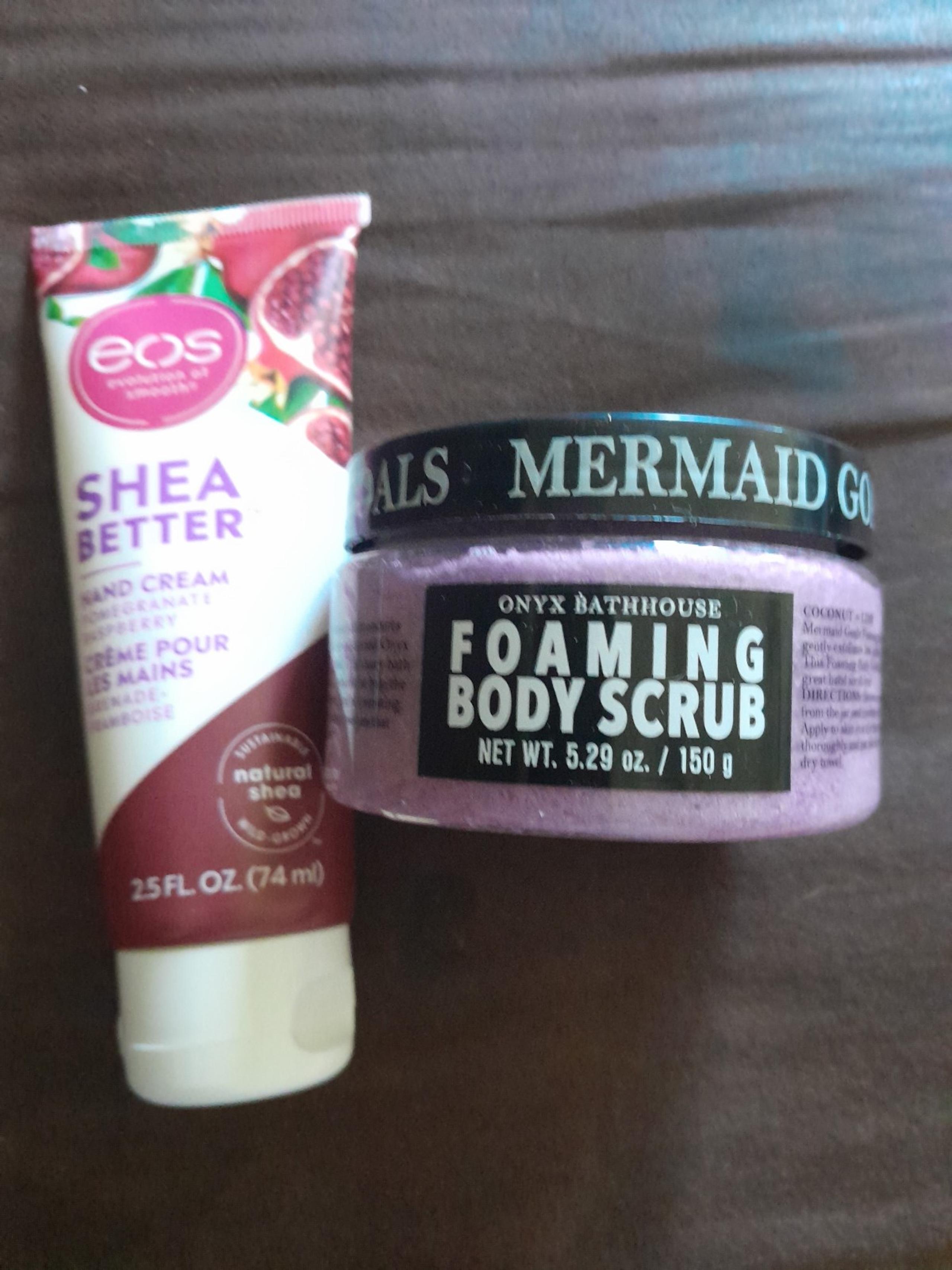 Lotion and body scrub