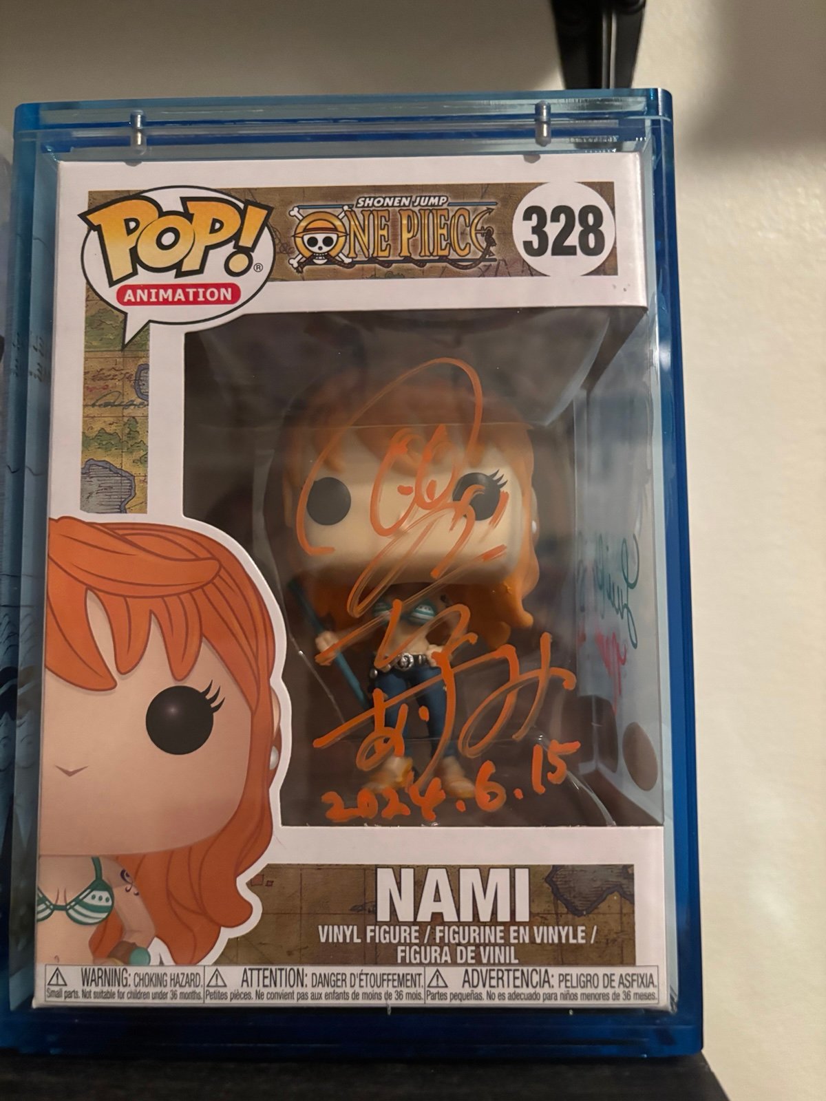 One Piece Nami Funko Pop Double Signed By JVA and EVA