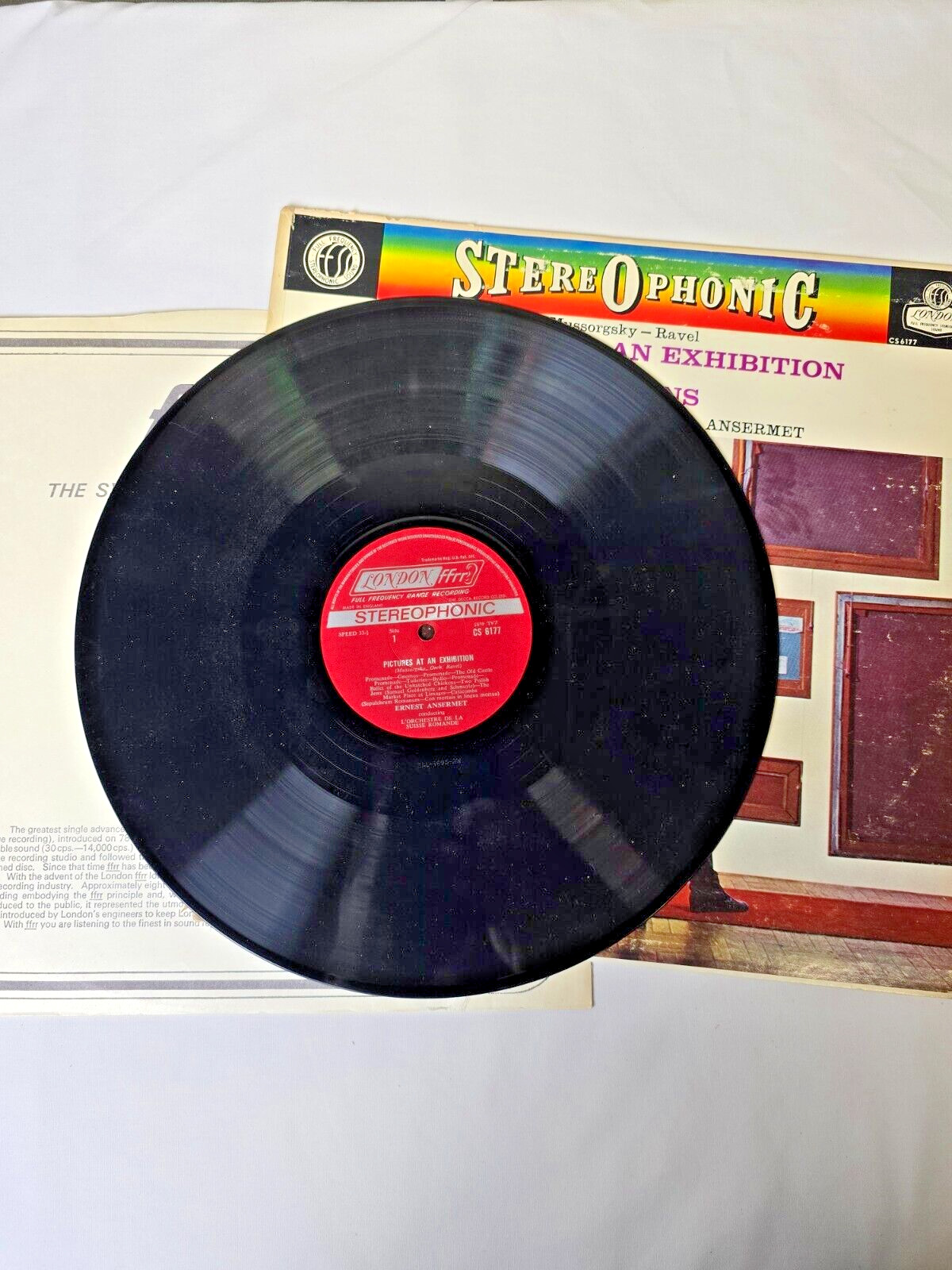 PICTURES AT AN EXHIBITION LISZT THE HUNS LP CS 6177 NEAR MINT VINYL