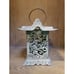 Partylite GARDEN LANTERN Japanese Verdigris Cast Iron Pagoda Retired 1999