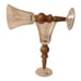 Bombay Wine Glass Goblet Champagne Gold Amber Poland NEW Large Baroque Rococo.