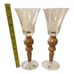 Bombay Wine Glass Goblet Champagne Gold Amber Poland NEW Large Baroque Rococo.