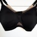 Honeylove CrossOver Wireless Bra Womens Size M Black