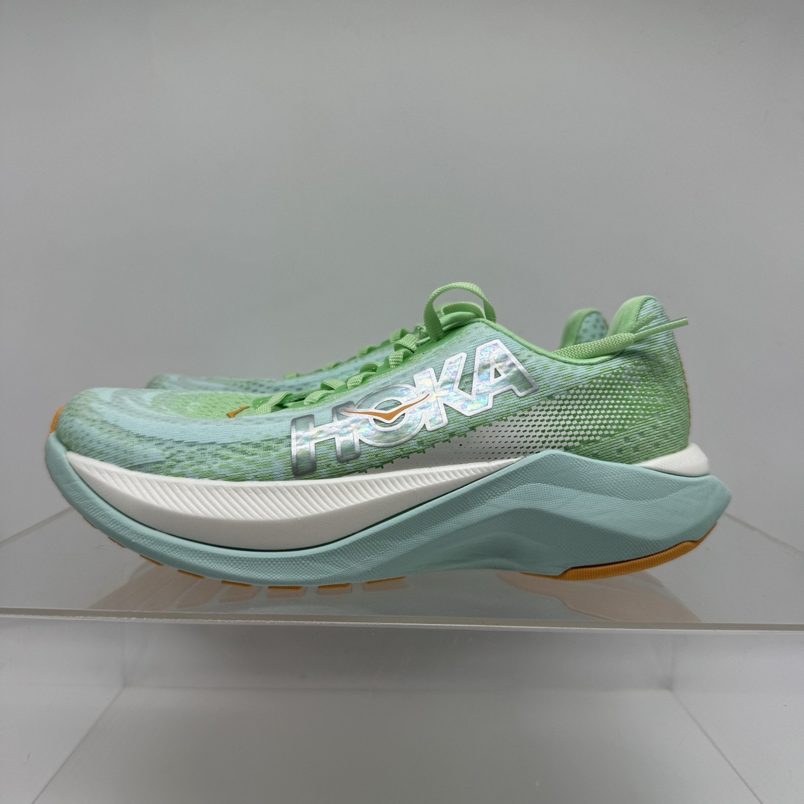 Hoka One One Mach X 1141451 LGSO Green Running Shoe Women’s Size 7 B