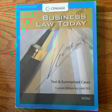 Business Law Today LAW 1101 Textbook