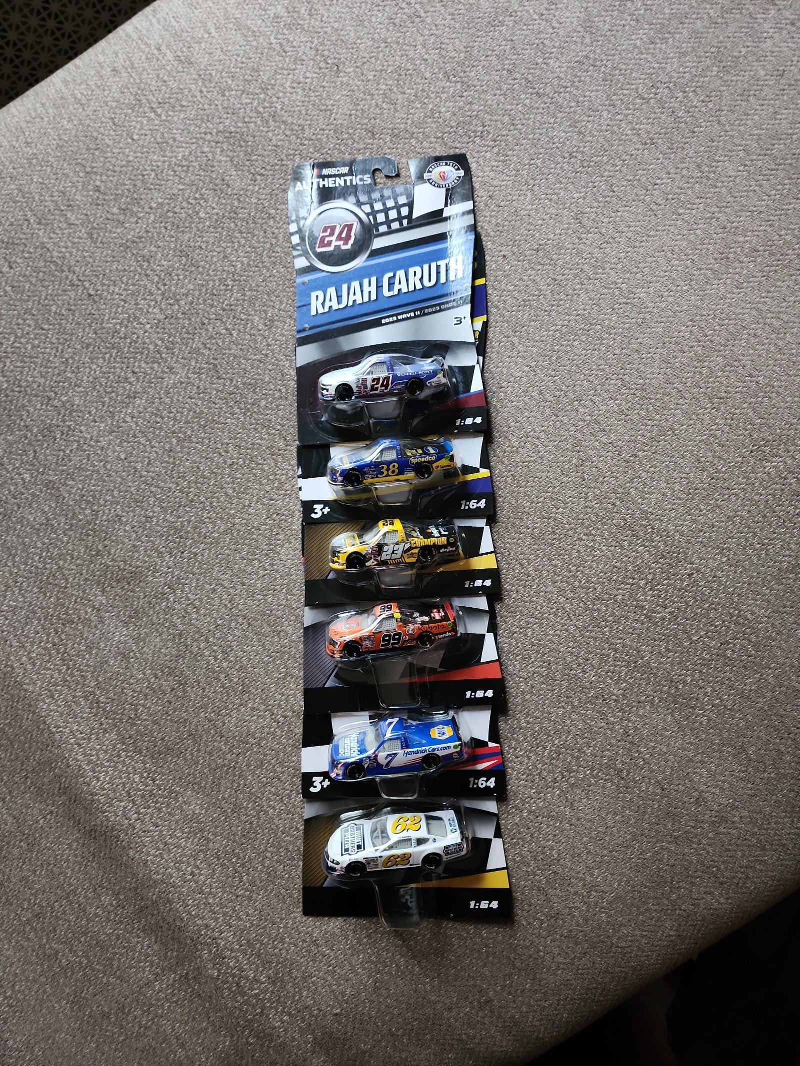 NASCAR AUTHENTICS-LOT OF '5 TRUCKS AND1 REGULAR, RANDOMLY PUT TOGETHER