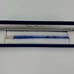 Excellent quality Sato Industrial Glass Pen in blue, handmade stationery.