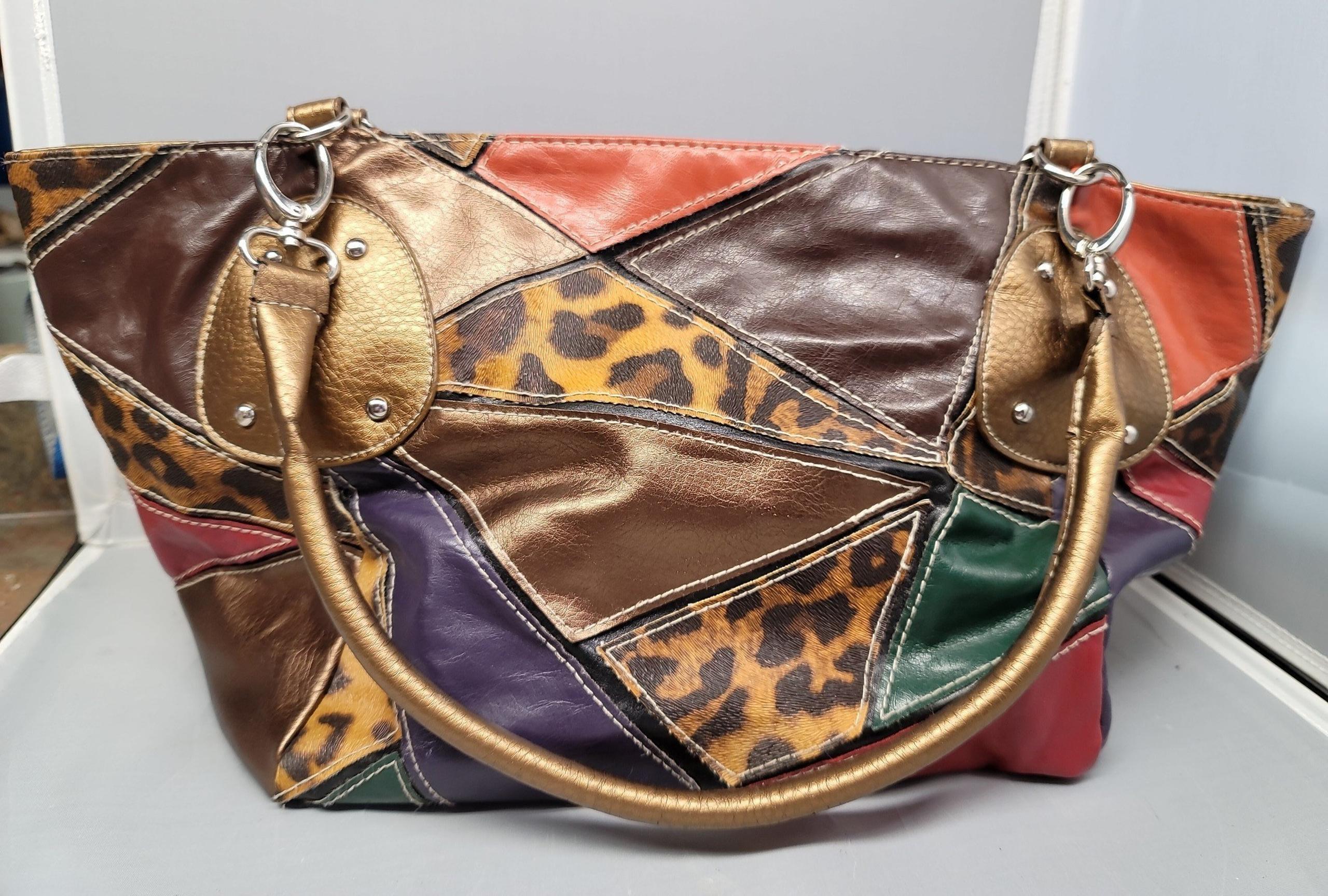 Bueno Multi-Color Swatche Leather Purse Bag