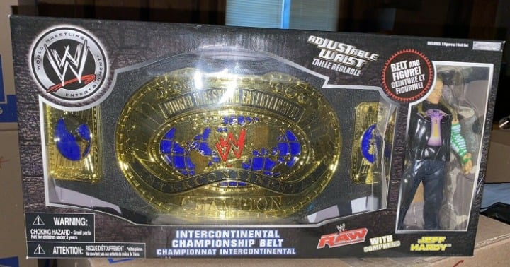 WWE Jakks Intercontinental Belt & Jeff H
