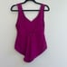 Alstrae Swimwear Magenta Open Back One Piece with Embroidery - Medium