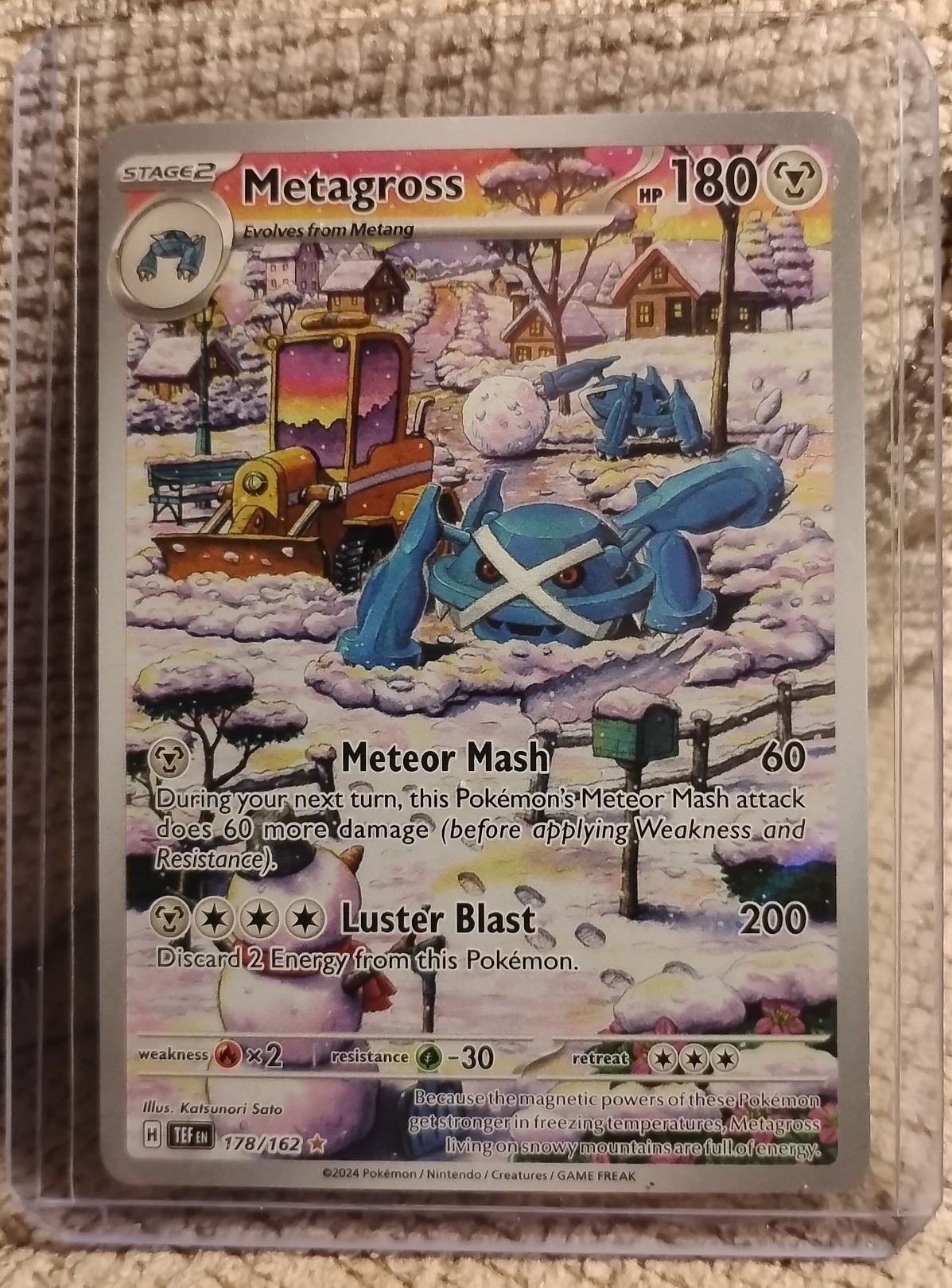 MINT POKEMON TEMPORAL FORCES METAGROSS ILLUSTRATION RARE 178/162