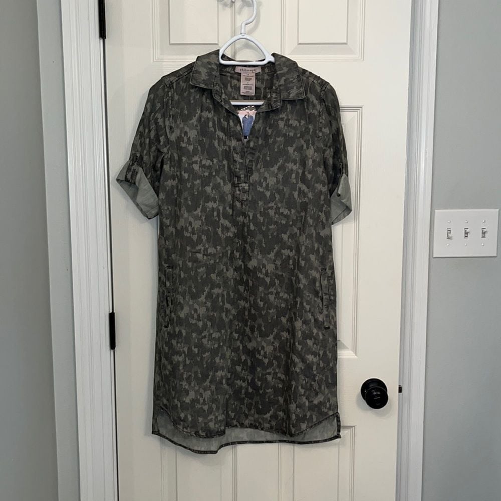 NWT Philosophy Tencel Mid-Length Dress Size Small