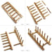 Bamboo Wooden Plate Racks Dish Stand Holder Kitchen Storage Cabinet 4 Pack