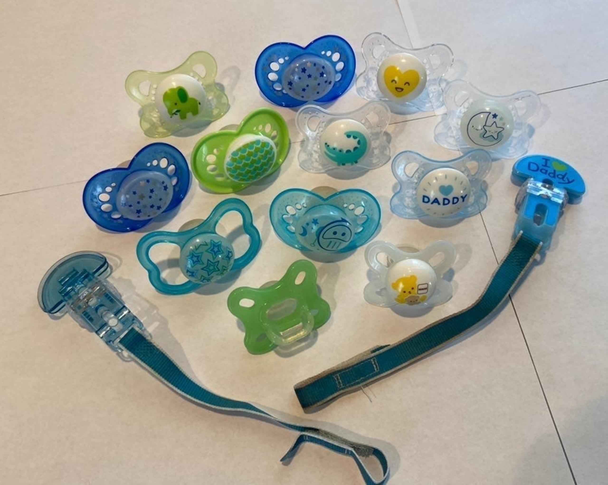 12 Mam baby boy pacifiers