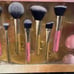 Glitz and Glam Grand Luxe Makeup Brush pink sparkle gold Set tiktok brush set