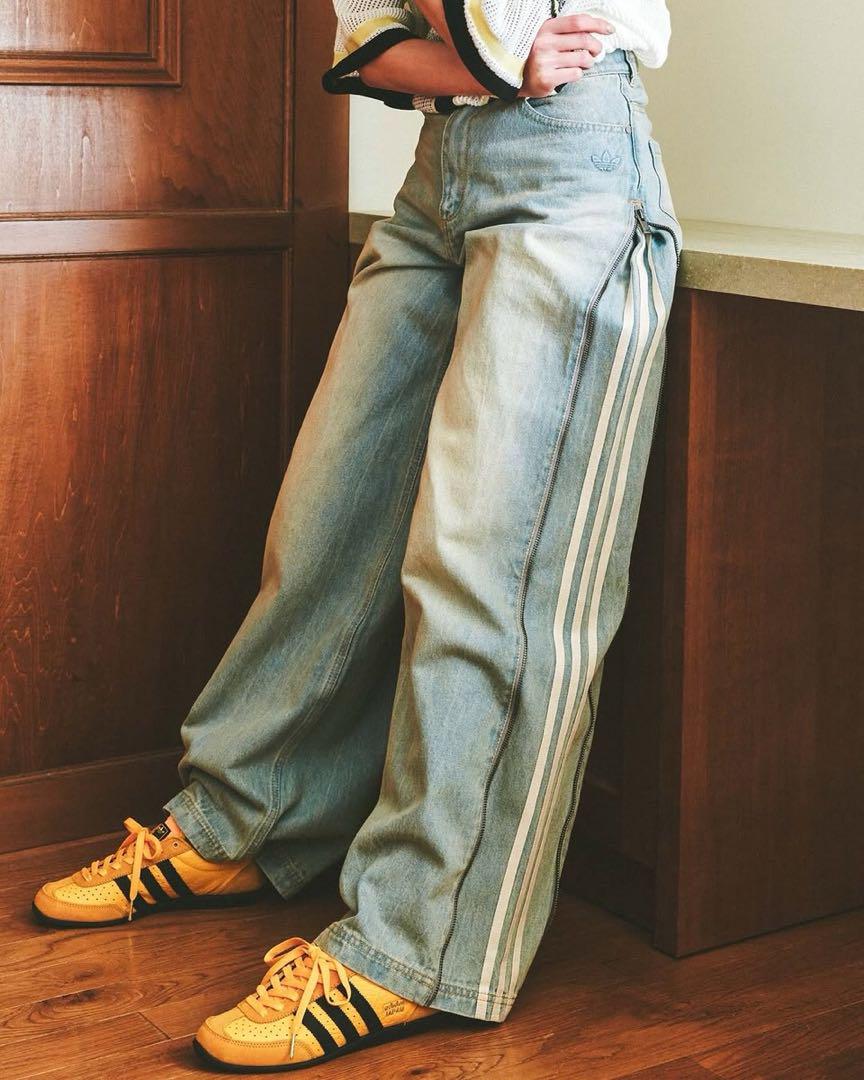 【激安通販 オンラインショップ】 最終値下げ】adidas 新品 タグ付きデニムジップパンツJX9210 24 パンツ