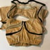 Kelle dance costume tan black bolero ruffle jacket corset crop top only MA adult