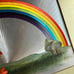 Vtg psychedelic rainbow mushroom wall art