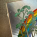Vtg psychedelic rainbow mushroom wall art