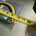 Vtg psychedelic rainbow mushroom wall art