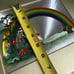 Vtg psychedelic rainbow mushroom wall art