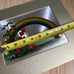 Vtg psychedelic rainbow mushroom wall art