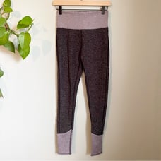 alo Ribbed Waist Long Workout Leggings