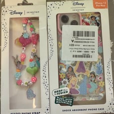 Disney Princess iPhone 13 Pro Max/14 pro max with beaded phone strap