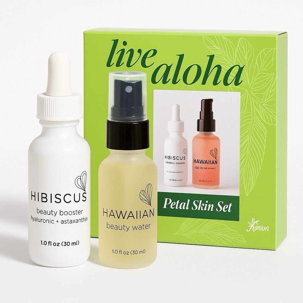 Honua Hawaiian Skin Care Give Aloha Petal Skin Lot Set - Discontinued