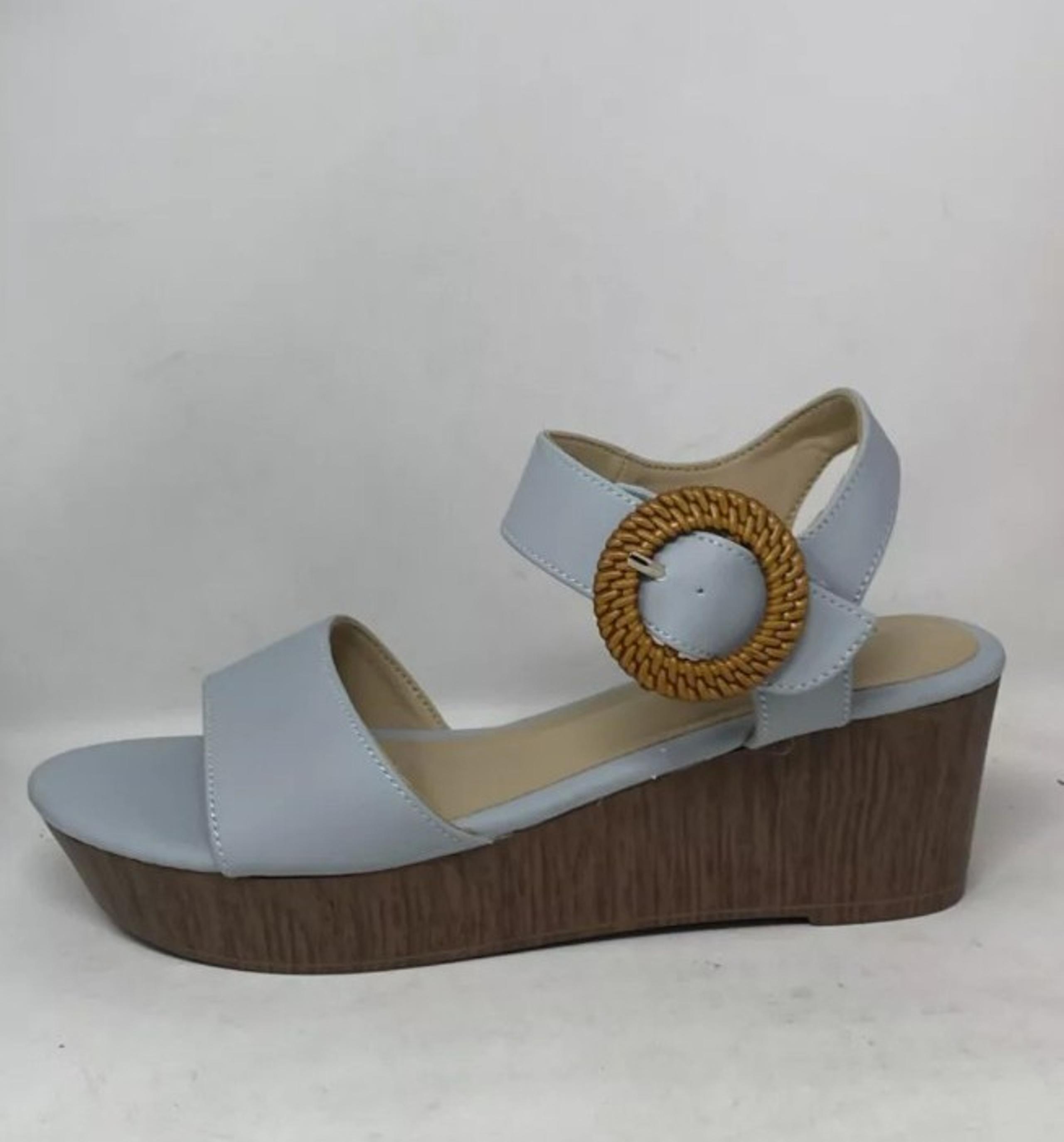 Nautica Women’s US 9 / EUR 39-40 Ankle-Strap Heeled Sandal w/ Decorative Buckle