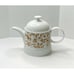 Melitta Friesland Jeverland Wiesmoor Tea Pot German Germany Brown Flower Vintage