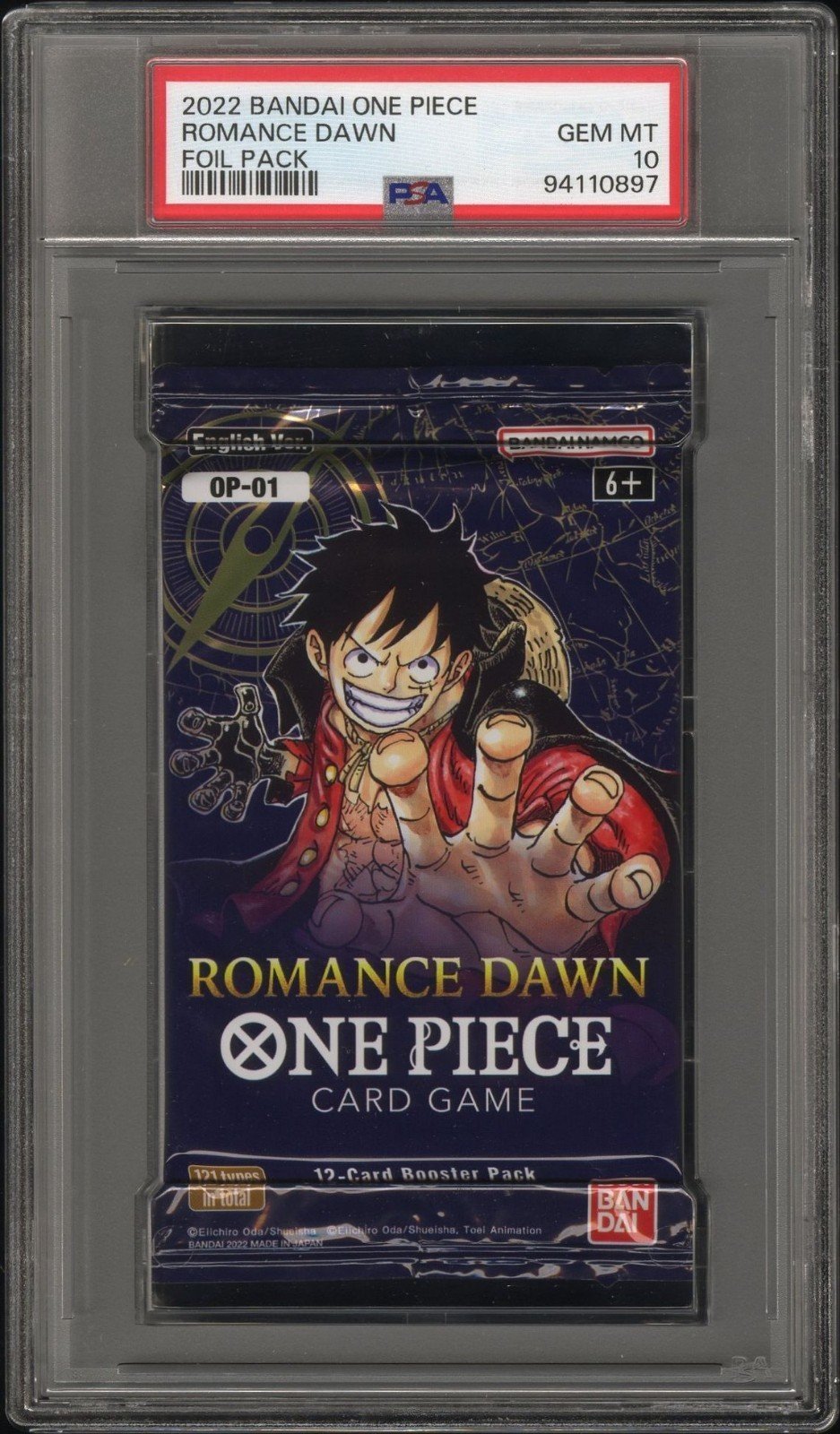 One Piece Romance Dawn English Booster Pack PSA 10 GEM MINT