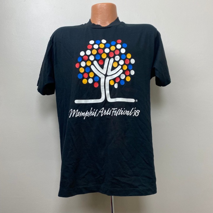 Vintage 1990s Memphis Arts Festival 93 T-Shirt, Screen Stars Best Size Large