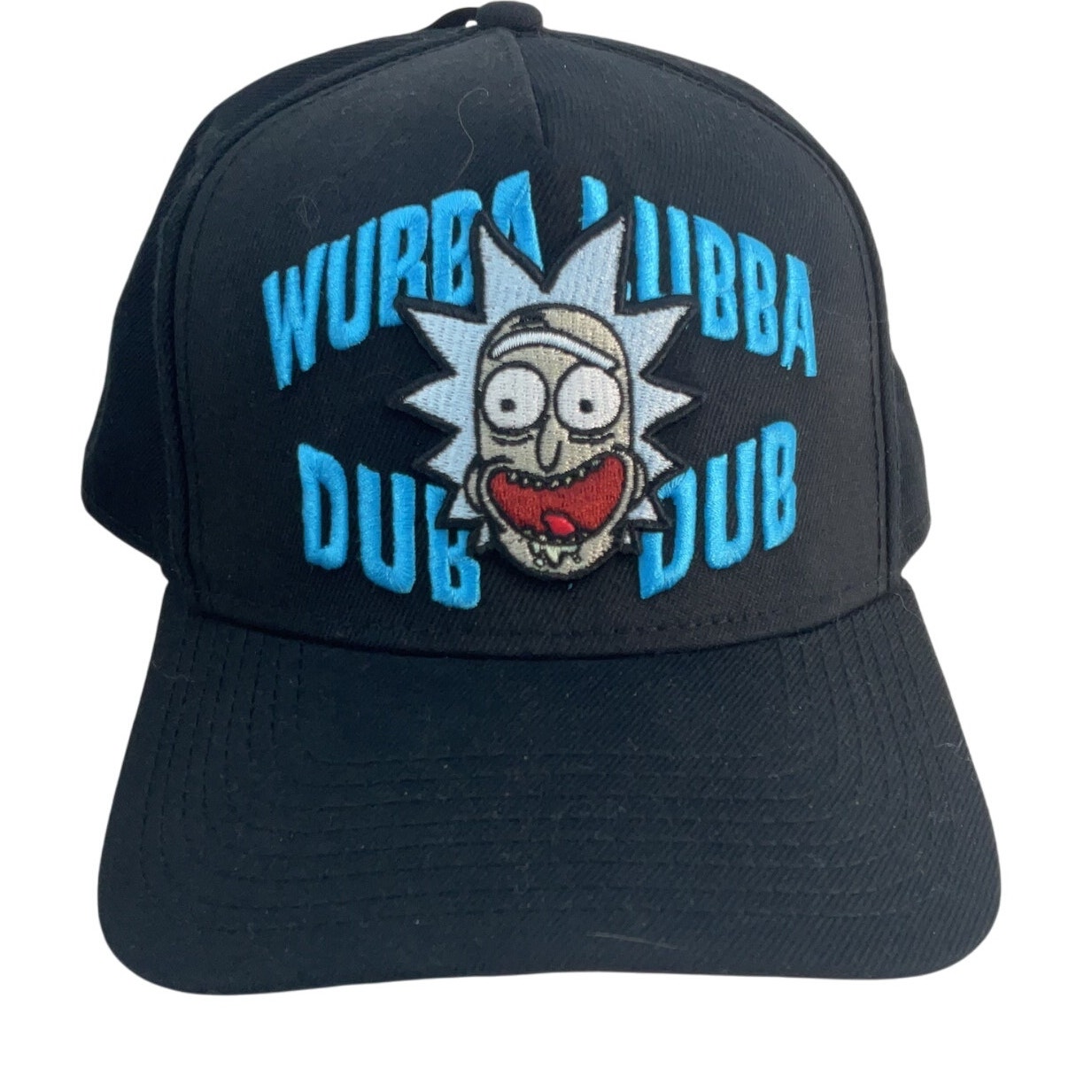 Adult Swim Rick & Morty Black Acrylic Baseball Cap Men’s One Size NWT