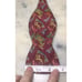Salvatore Ferragamo 100% Silk Maroon Lion Adjustable Self Bow Tie Made In Italy