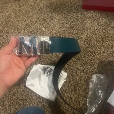 Aren Reversible Belt 1.3 Black and Green MCM Size 105