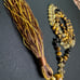 New Handmade Tigers Eye Black Tourmaline Yellow Quartz Beaded Knotted Mala