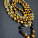 New Handmade Tigers Eye Black Tourmaline Yellow Quartz Beaded Knotted Mala