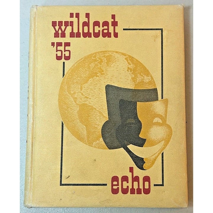 Vintage 1955 Las Vegas High School Yearbook Nevada Wildcat Echo