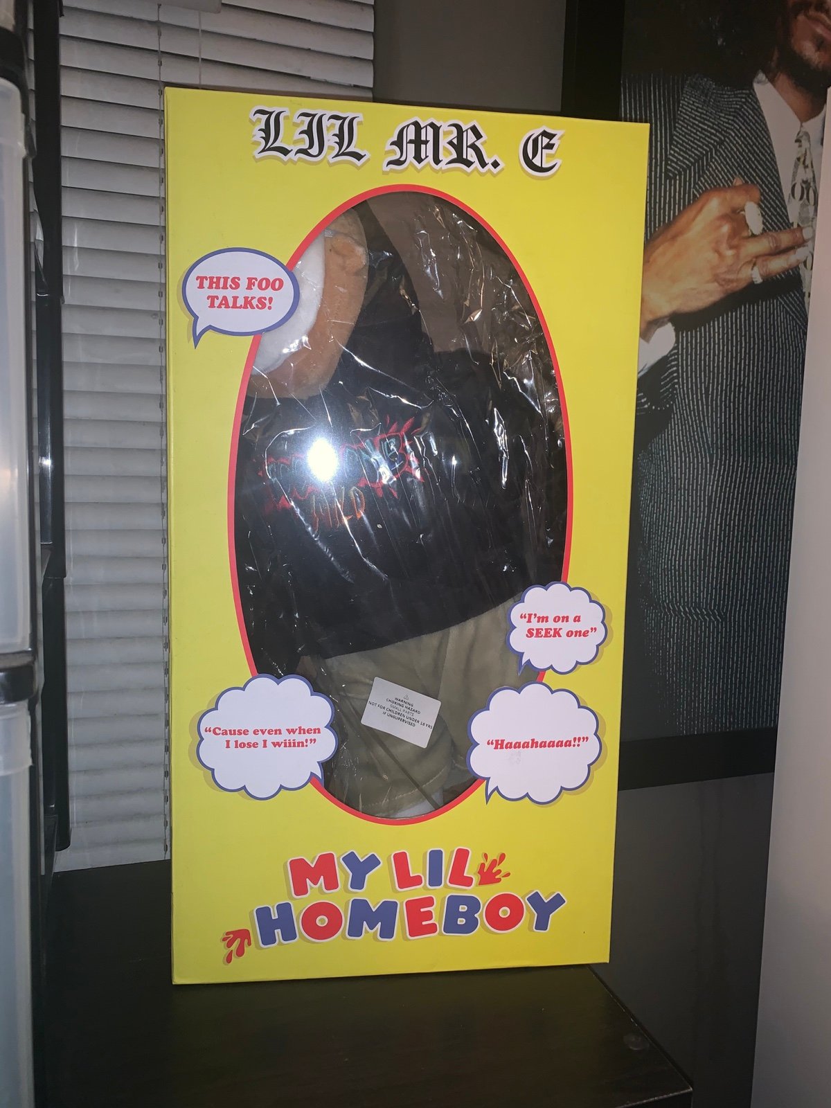 Foos Gone Wild My Lil Homie Lil Mr. E Black Hoodie Talking Plush Doll