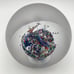 Glass paperweight with Millifiore Glass Vase floating inside - multi color