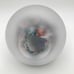 Glass paperweight with Millifiore Glass Vase floating inside - multi color