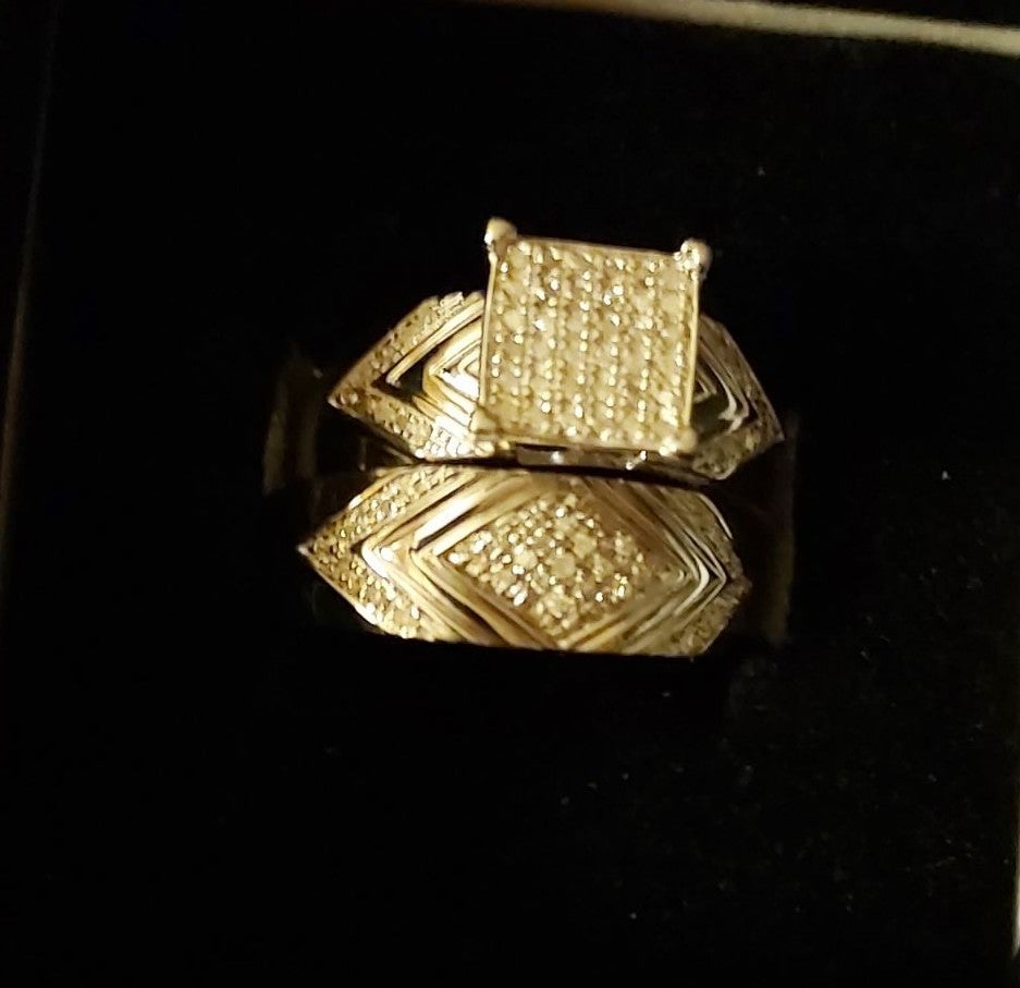 Diamond wedding set ring