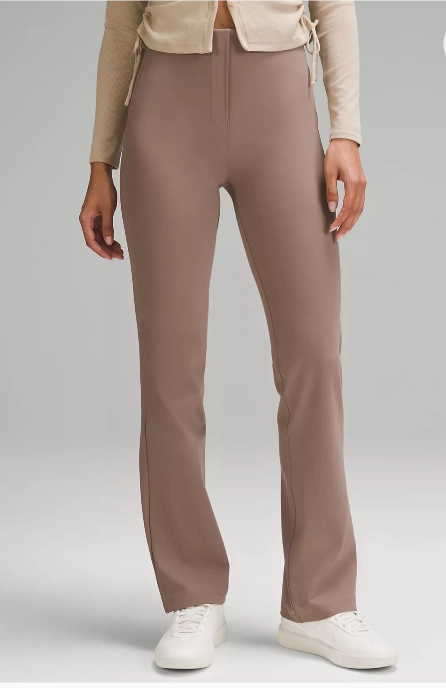 Lululemon Smooth Fit Pull-On High-Rise Pant Regular Colour Taupetastic Sz 6
