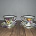 Vintage Duchess Bone China Tea Cups & Saucers Set Floral Pattern England