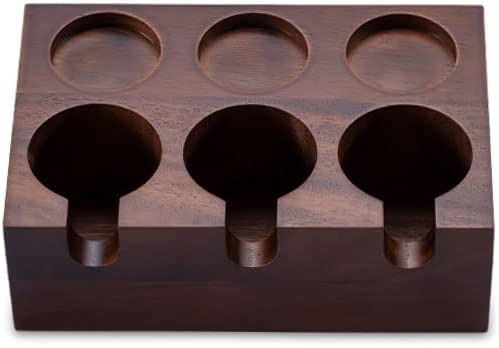 espresso knock box, 58mm 6-hole espresso accessory organizer, compatible w
