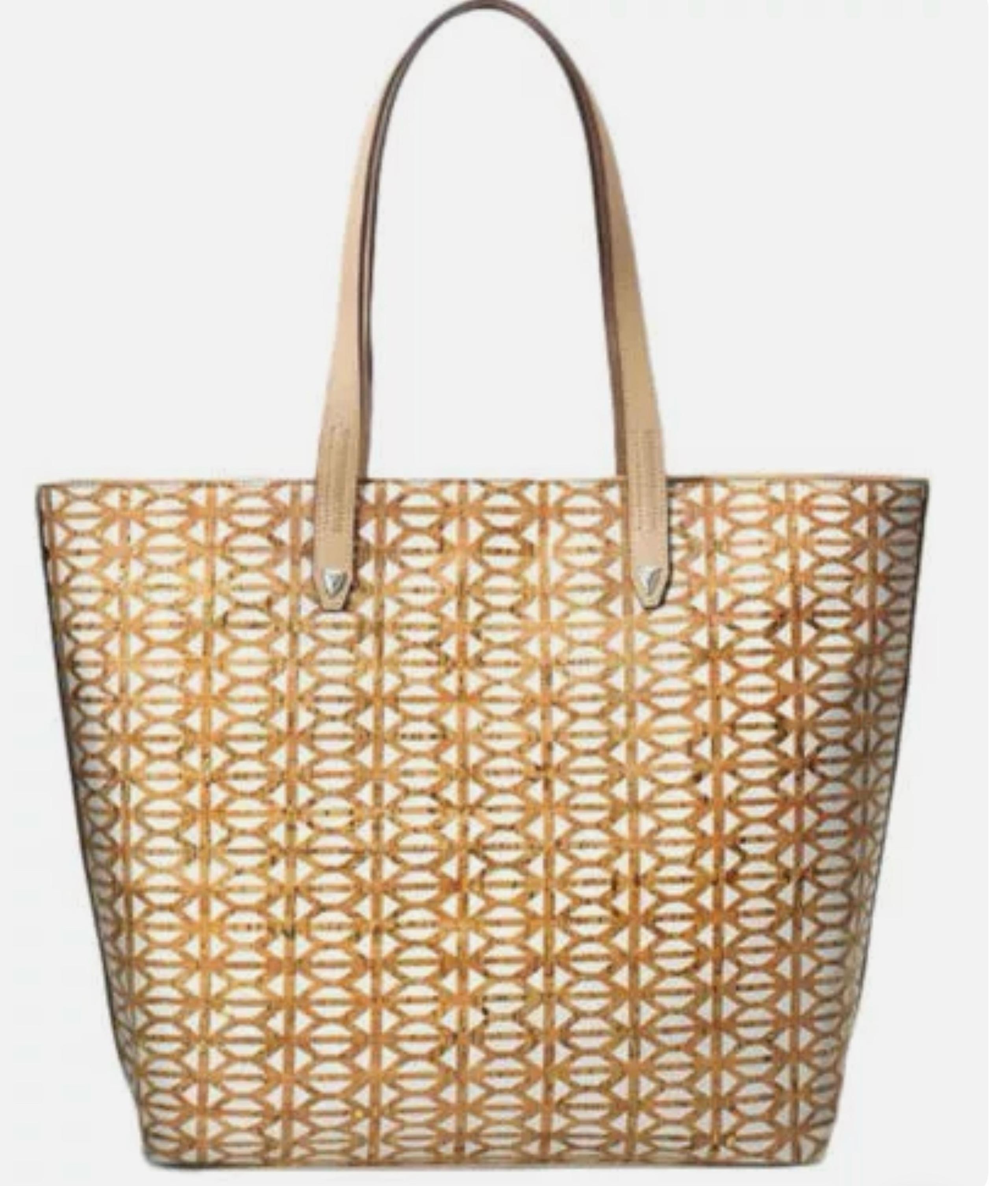 Stella & Dot Cork Tote Bag Purse