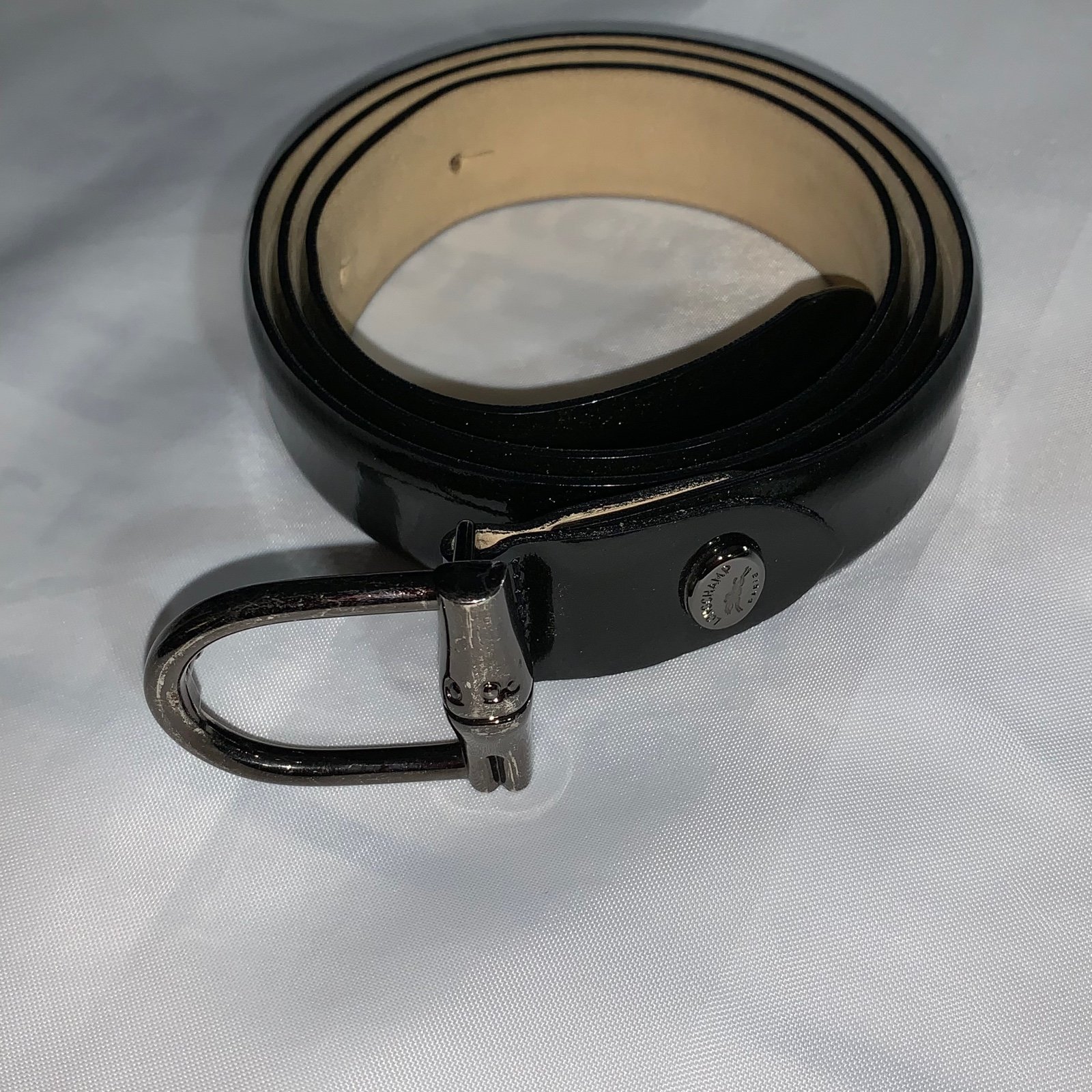 LONGCHAMP size L/XL calfskin patent leather BELT