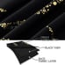 Wave Line with Dots Gold Print Design Curtains for Livingroom